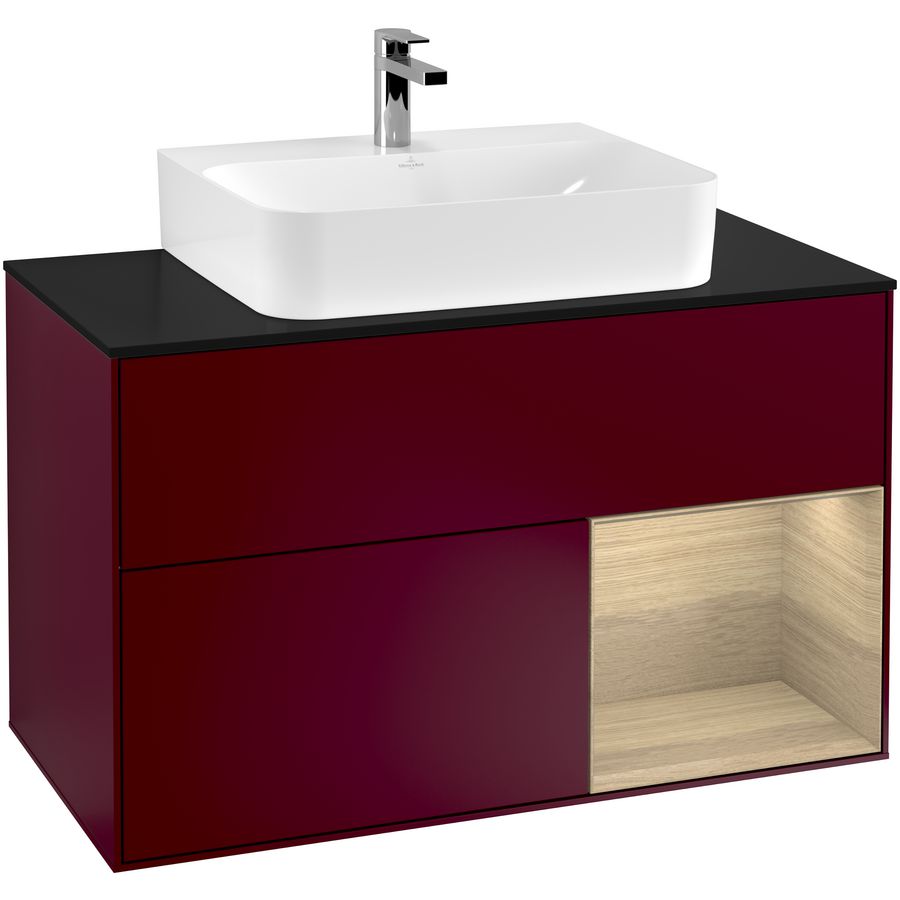 Wastafelonderkast Finion 1000x603x501mm Peony Matt Lacquer G122PCHB