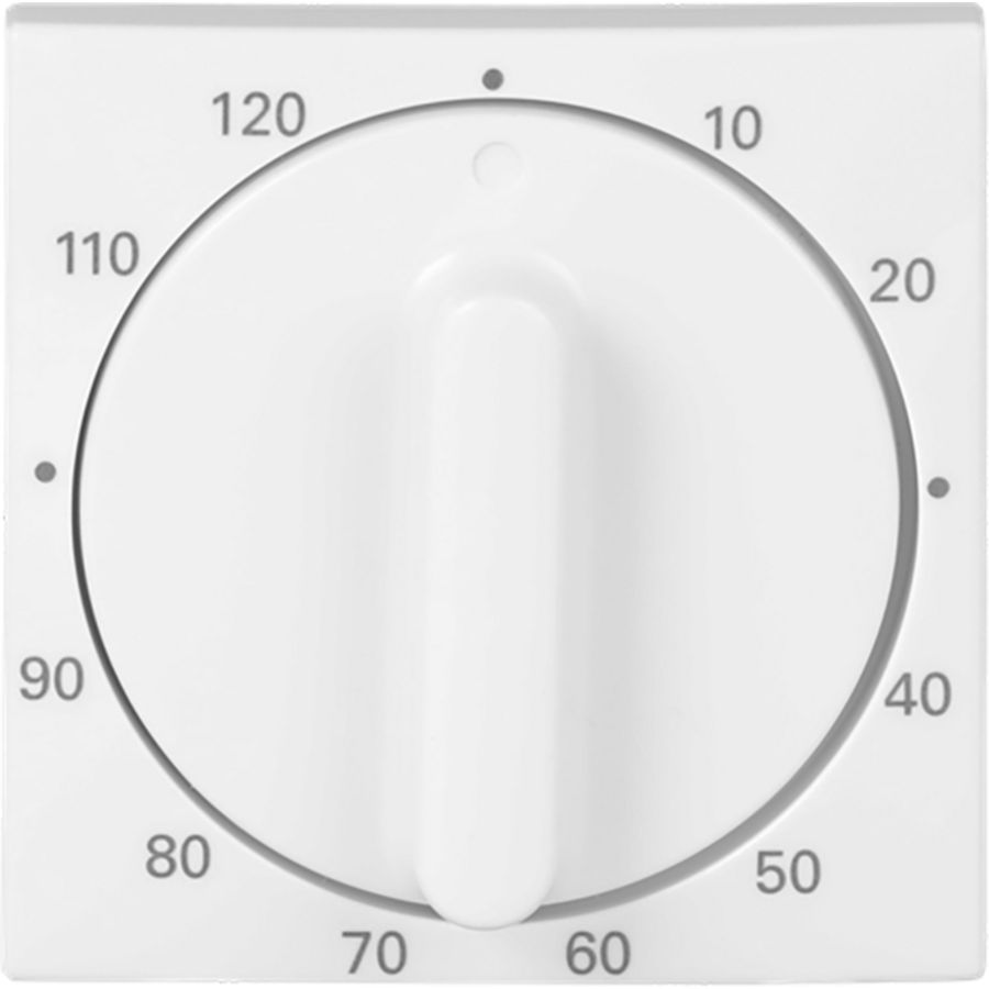 Centraalplaat + greep voor 1071U 120min SI-B-alpinwit (1771-914-103)