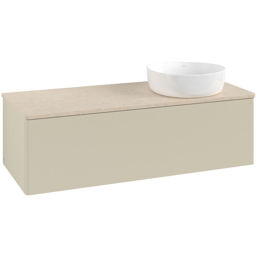 Wastafelonderkast Antao 1200x360x500mm S.Grey Matt Lacquer L34013HJ