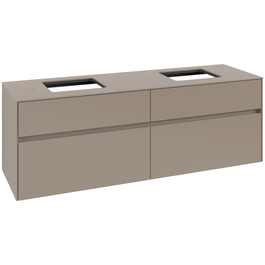 Wastafelonderkast Collaro 1600x548x500mm Taupe C137B0VM