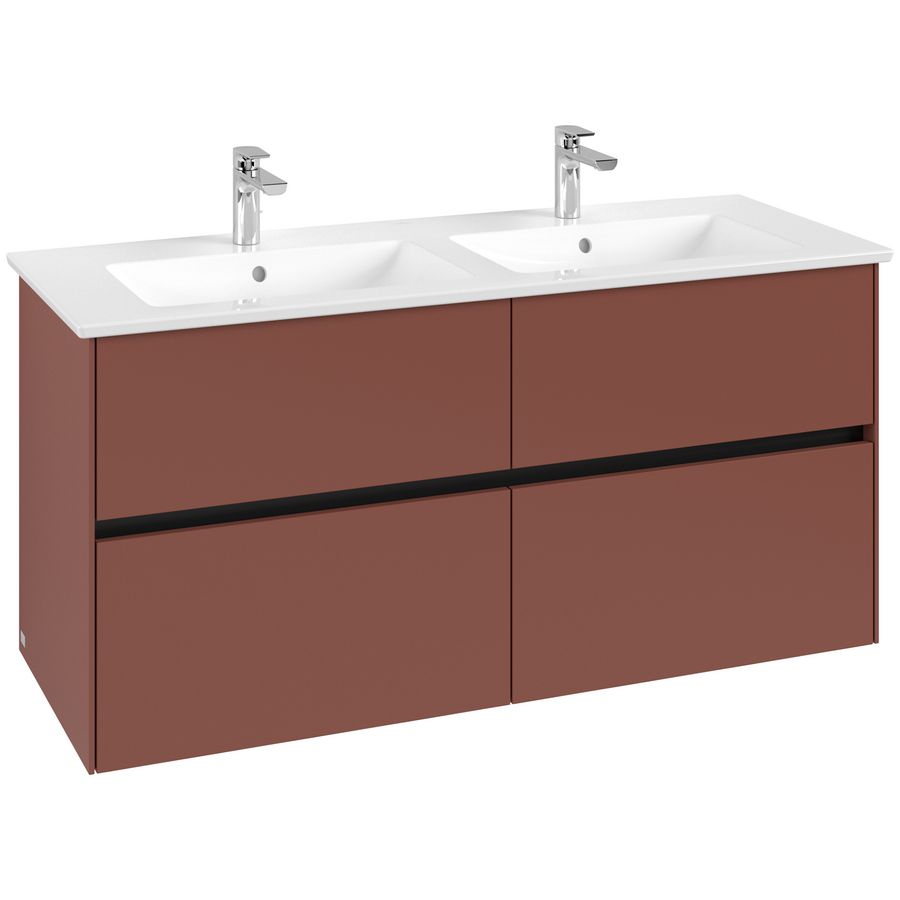 Wastafelonderkast Collaro 1261x610x480mm Wine Red C147B0AH