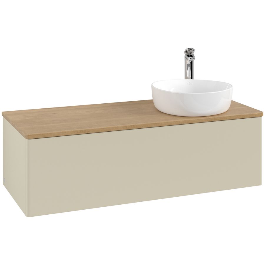 Wastafelonderkast Antao 1200x360x500mm S.Grey Matt Lacquer L34051HJ