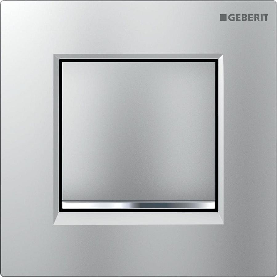 Urinoirsturing pneumatisch type 30 SQUARE mat chroom/easy-to-clean