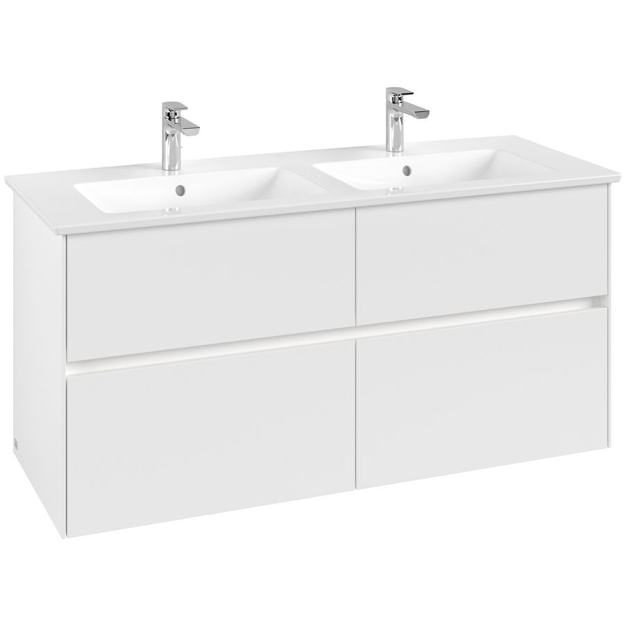 Wastafelonderkast Collaro 1261x610x480mm Wh.Matt C147B0MS