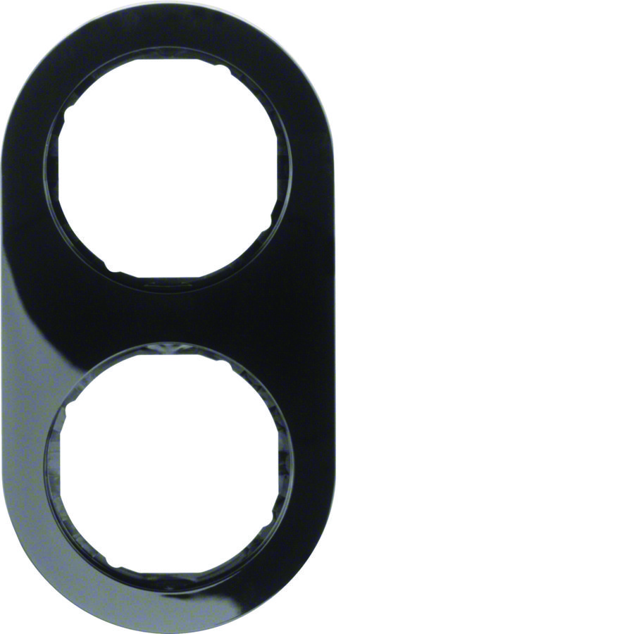 Afdekraam 2-v R.Classic zwart glz.