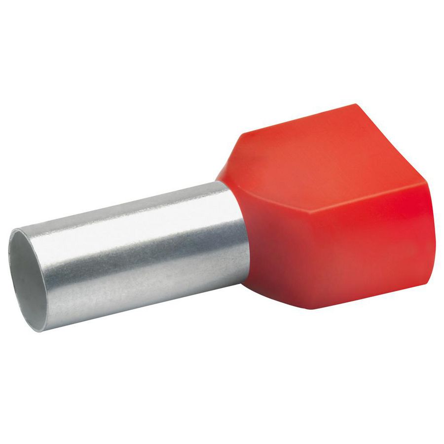 Adereindhuls dubbel rood 10mm² 87614 VVE=100