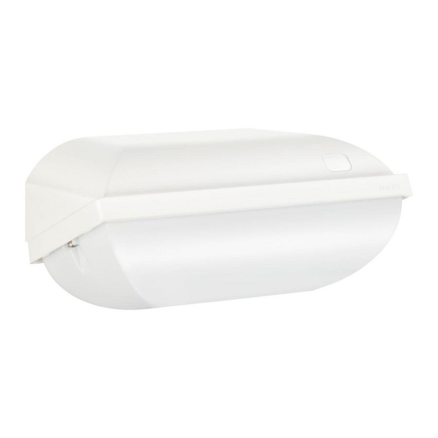 Beveiligingsarmatuur BWC110 LED9-/830 PSU II wit met schemerschakelaar