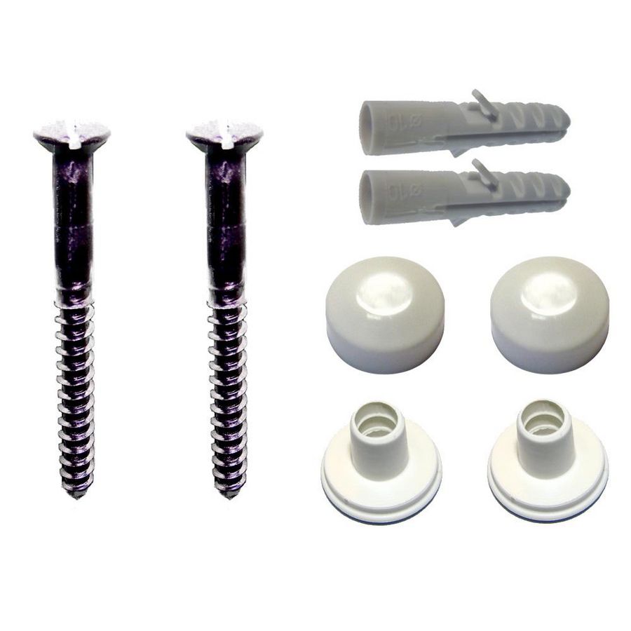 WC-set Behoe 2f 6x70 LK ijzer verz. Chroom pluggen VVE=100