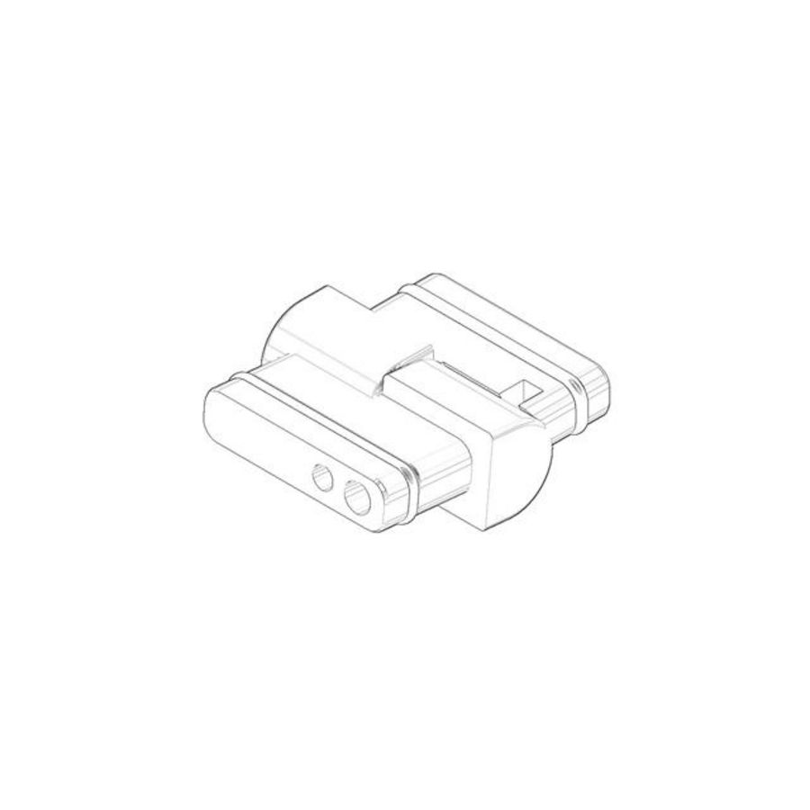 Scharnier v. bidet 40x38x14mm chr