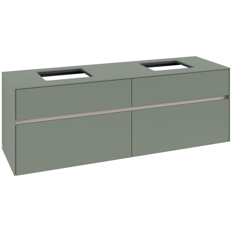 Wastafelonderkast Collaro 1600x548x500mm Soft Green C137B0AF
