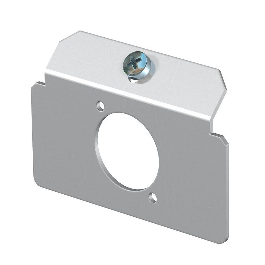 Dragerplaat 1 x gatenpatroon type K rvs A2 1.4301