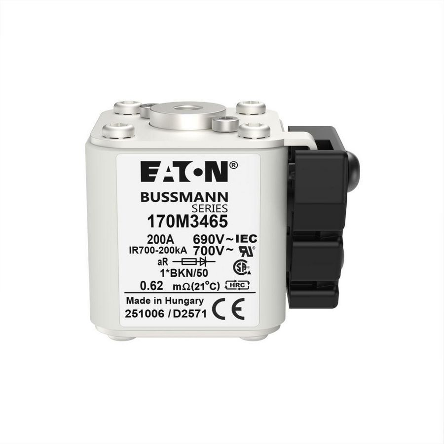 Zekering hoge snelheid 200A AC 690V 200kA compact 1 aR VVE=6