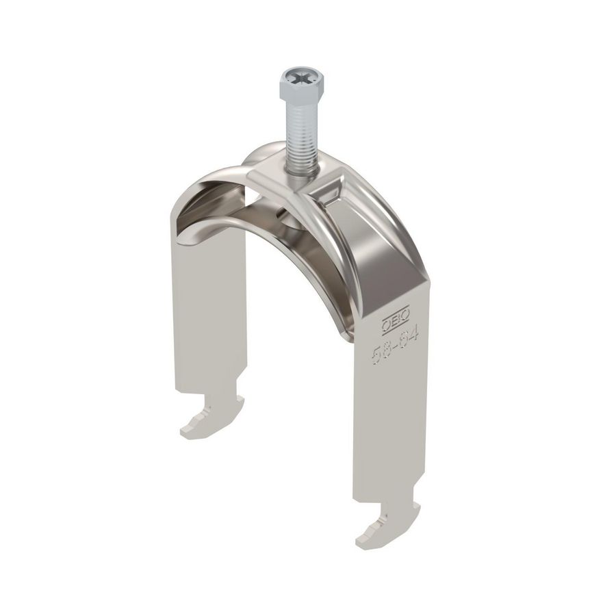 Beugelklem 2056 58-64mm rvs A2 1.4301 blank VVE=15 1186162