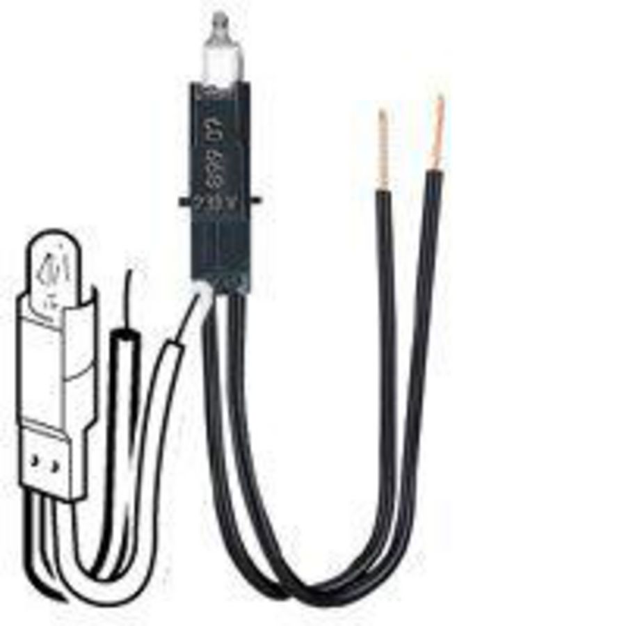 Doos a 100st. Lamp 24V oranje met snoertjes