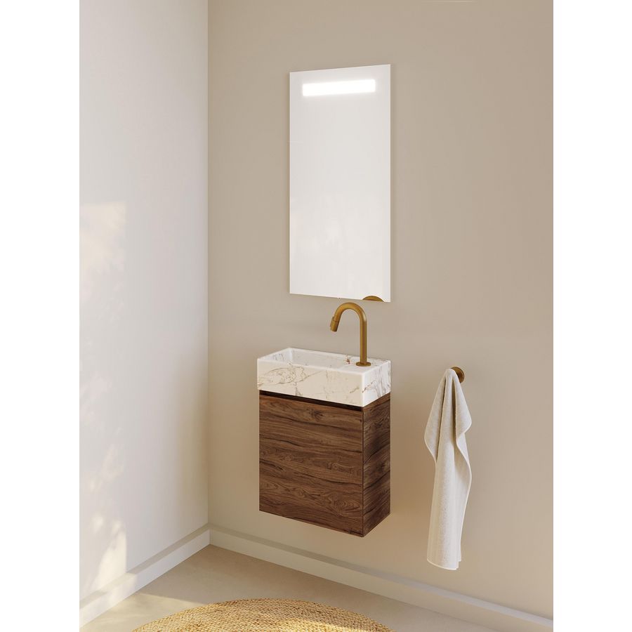 TAB Marm white Tiny Right+BC SPR-UP_20 Tobacco Oak