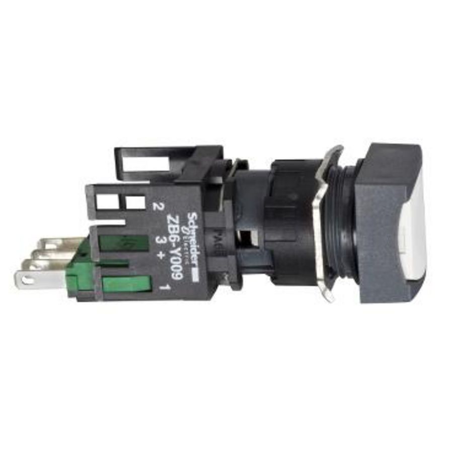 Drukknop Ø16mm Verzonken Terugvering Ø16mm 1NO
