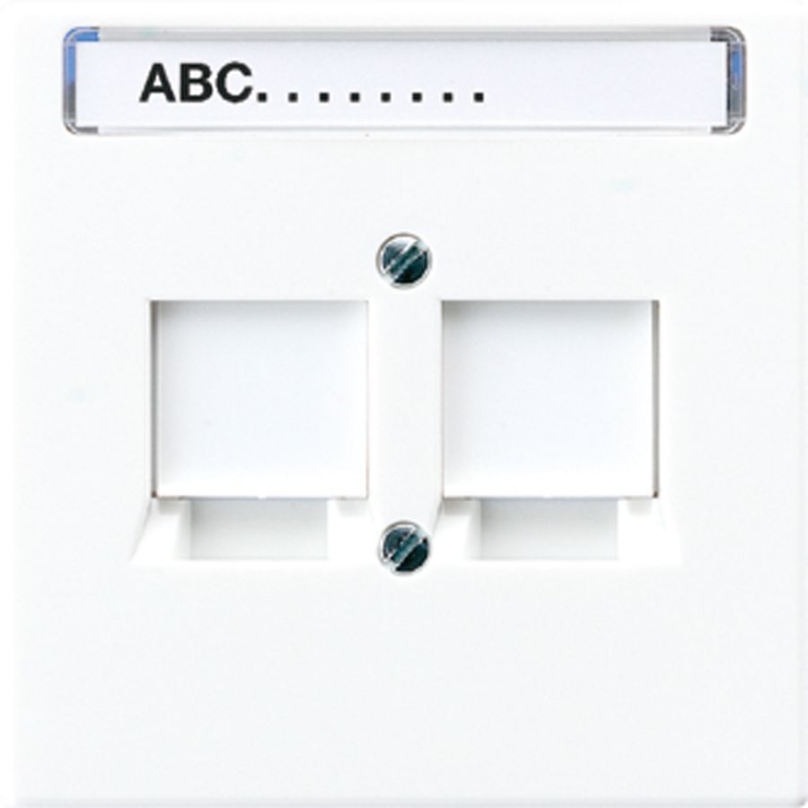 Afdekking a.wit v.mod.jack 2-voudig LS990 VVE=10