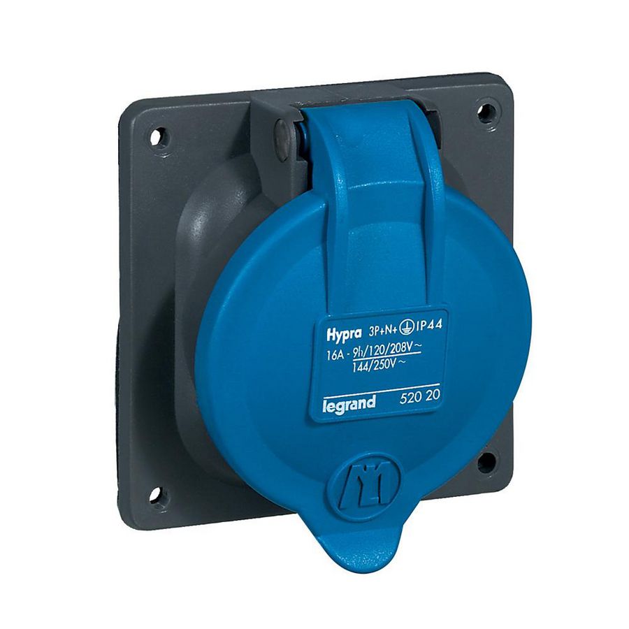 Inbouwcontactdoos 16A 230V 3-polig + N + A 44