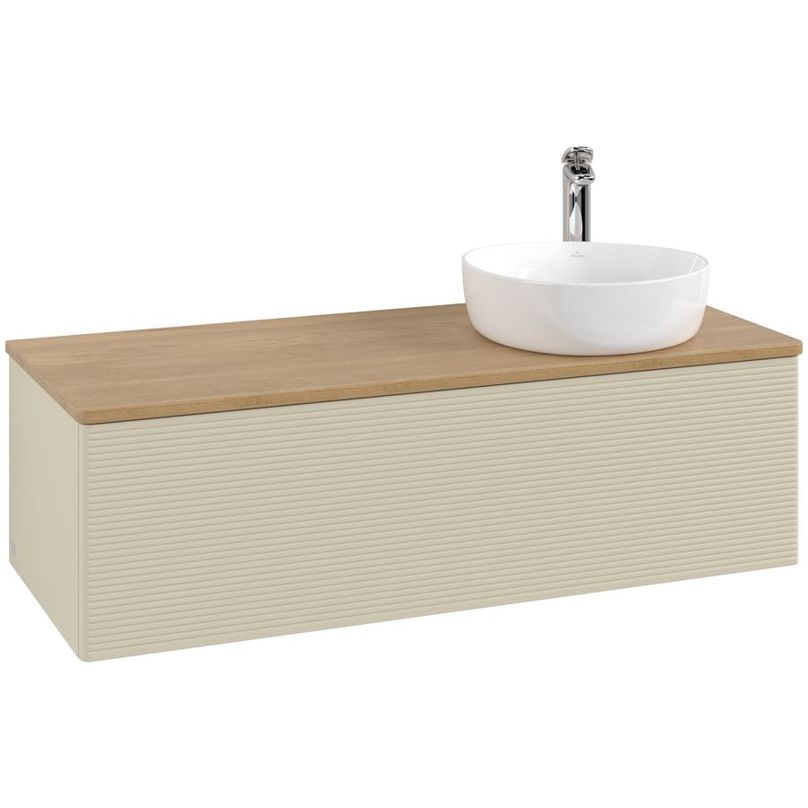 Wastafelonderkast Antao 1200x360x500mm S.Grey Matt Lacquer L34151HJ