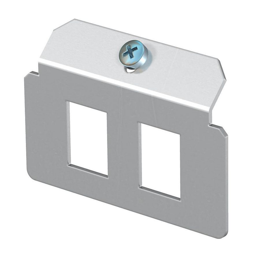 Dragerplaat 2 x gatenpatroon type A rvs A2 1.4301
