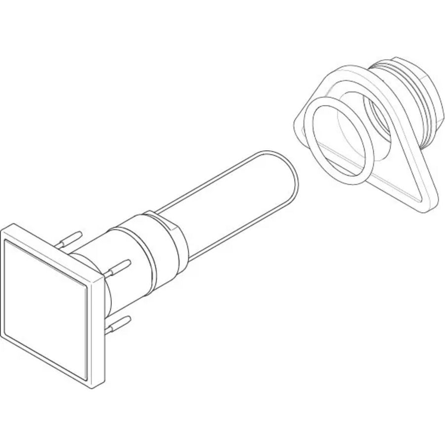 Bedieningselement voor opbouw 138x88x90mm Platina