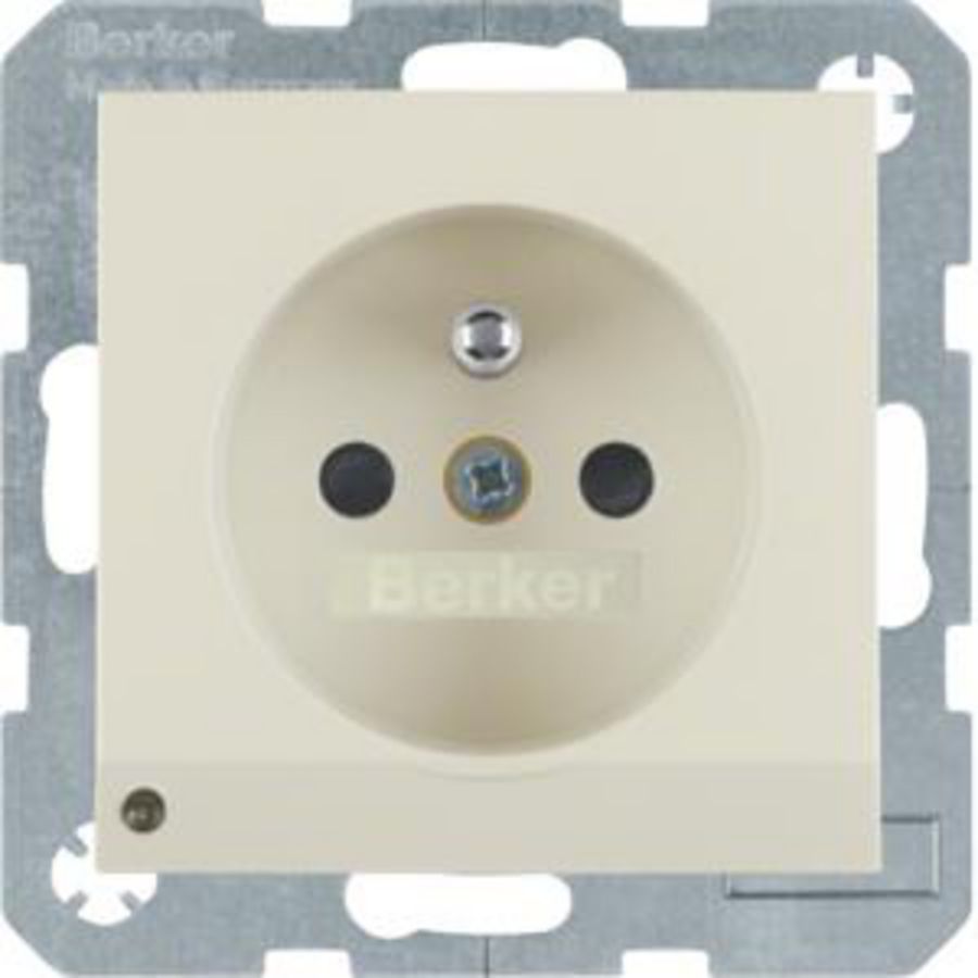 Wandcontactdoos penaarde led-orient. berker S.1/B.3/B.7
