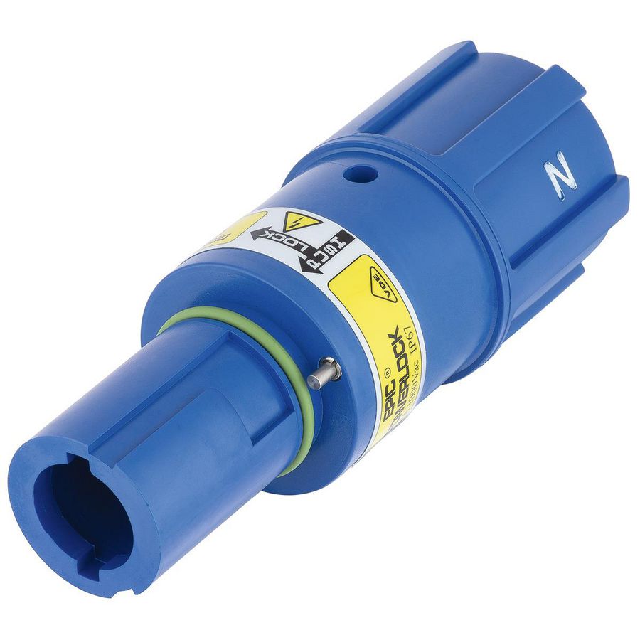 Ronde connector EPIC POWERLOCK F6 C N/BL M40