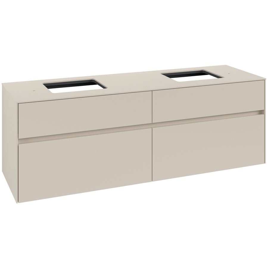 Wastafelonderkast Collaro 1600x548x500mm Cashmere Grey C13700VN