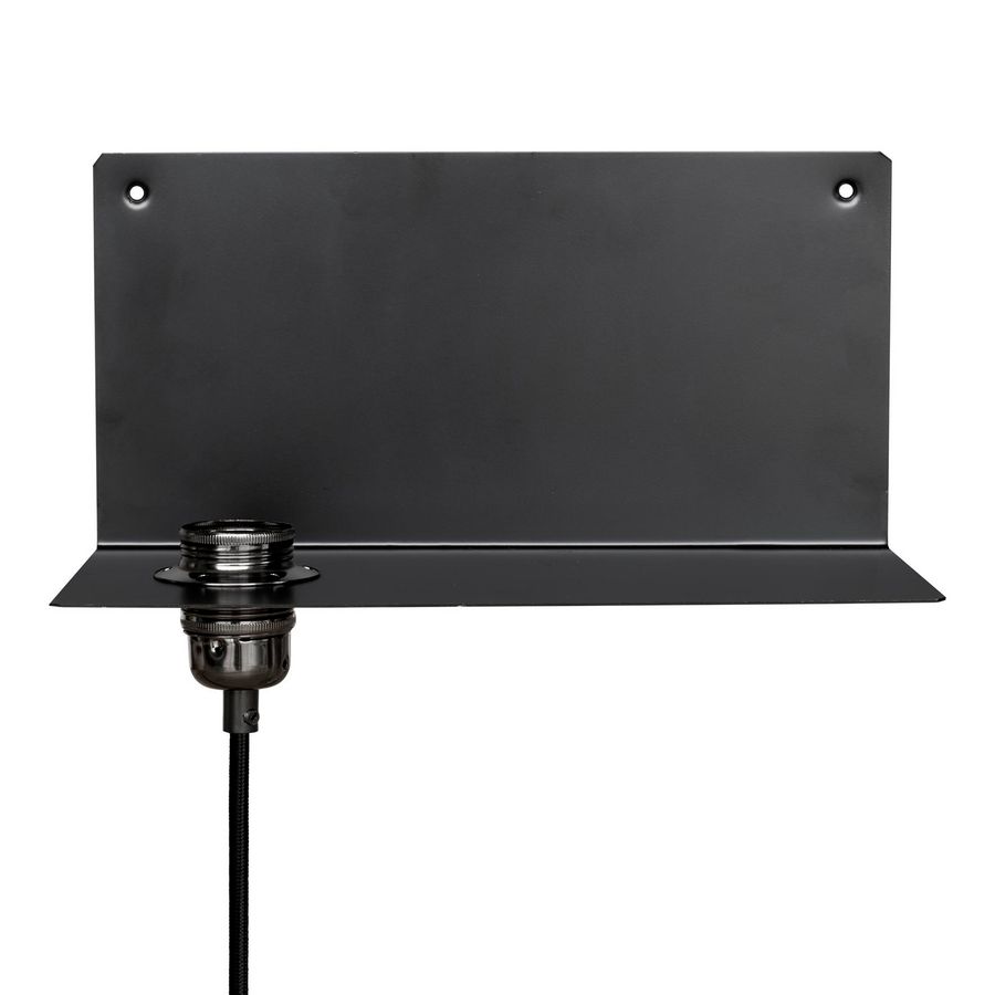 Verlichtingsarmatuur Wall ledge E27 metaal zwart