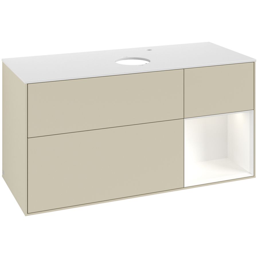 Wastafelonderkast Finion 1200x603x501mm S.Grey Matt Lacquer G951MTHJ