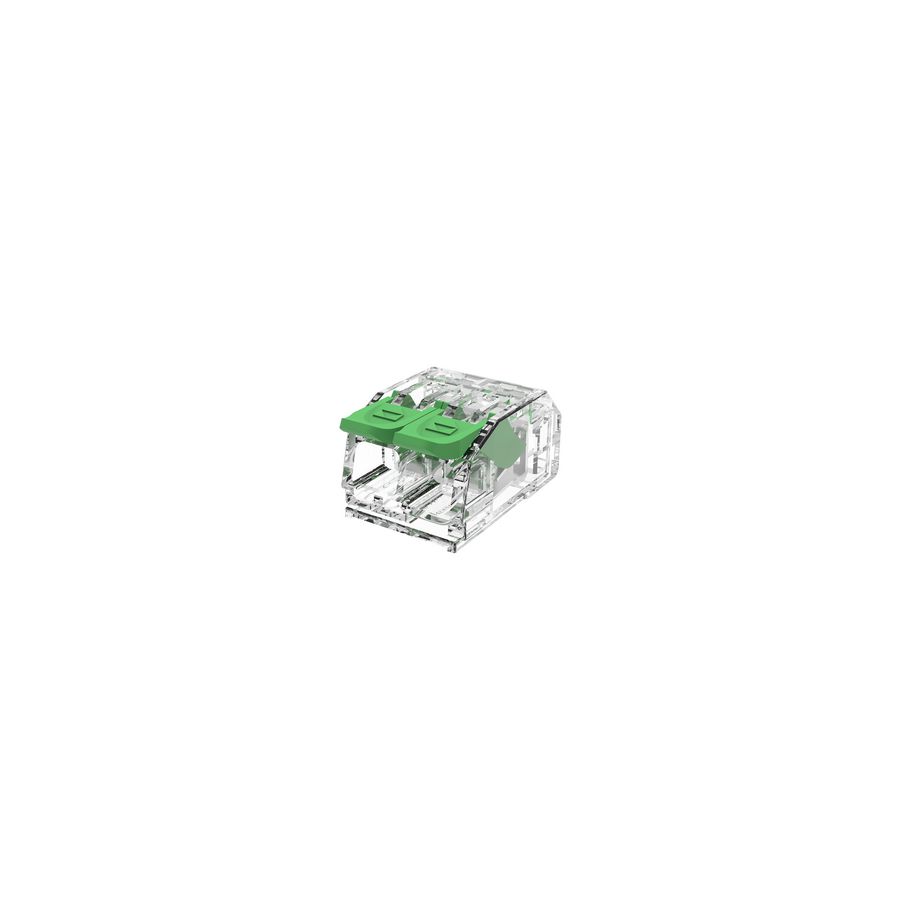 Doos a 50st. hersluitbare lasklem 2-polig massief/soepel 0,2-4mm²