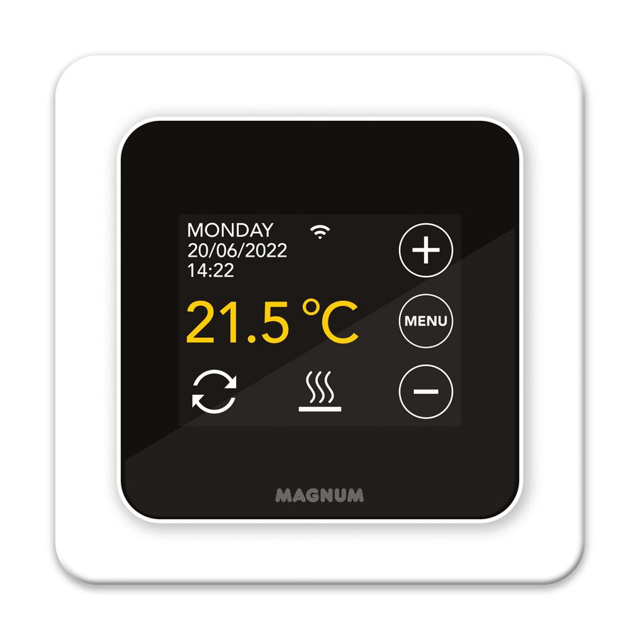 Thermostaat REMOTE CONTROL Wifi + vloersensor wit RAL9010