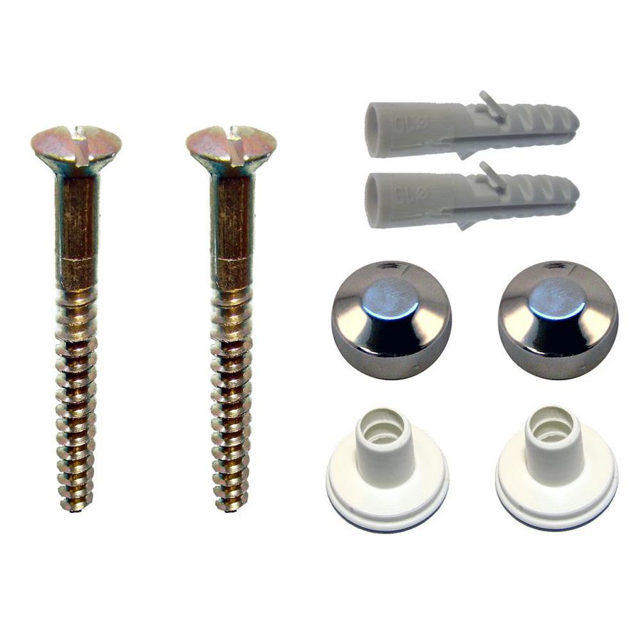 WC-set Behoe 2MF 6x100 LK ms Chroom m. pluggen VVE=100