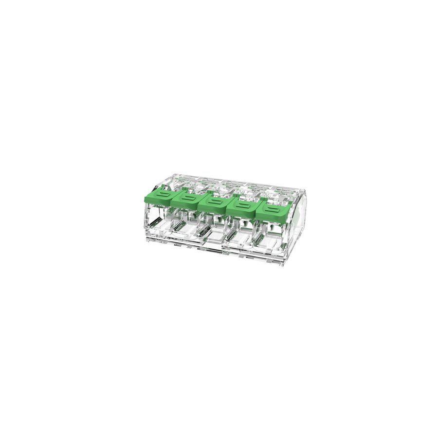 Doos a 25st. hersluitbare lasklem 5-polig massief/soepel 0,2-4mm²