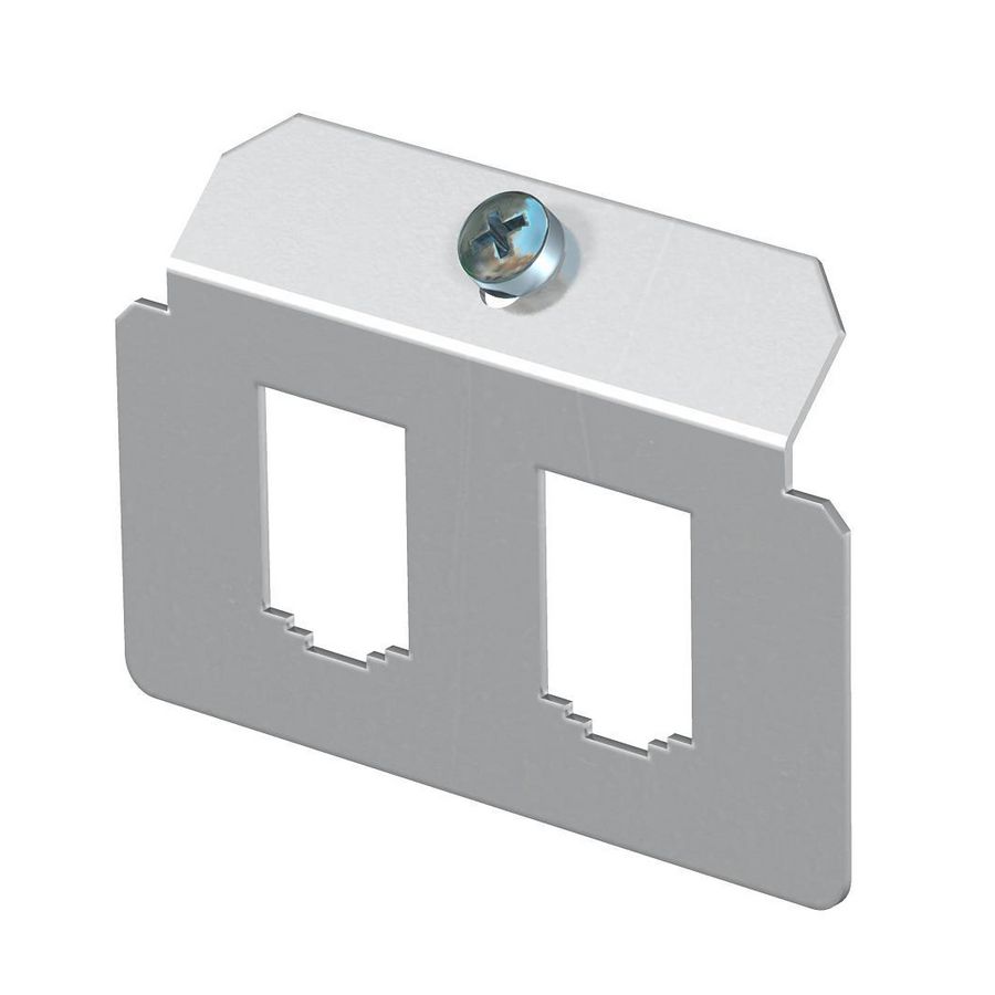 Dragerplaat 2 x gatenpatroon type B rvs A2 1.4301