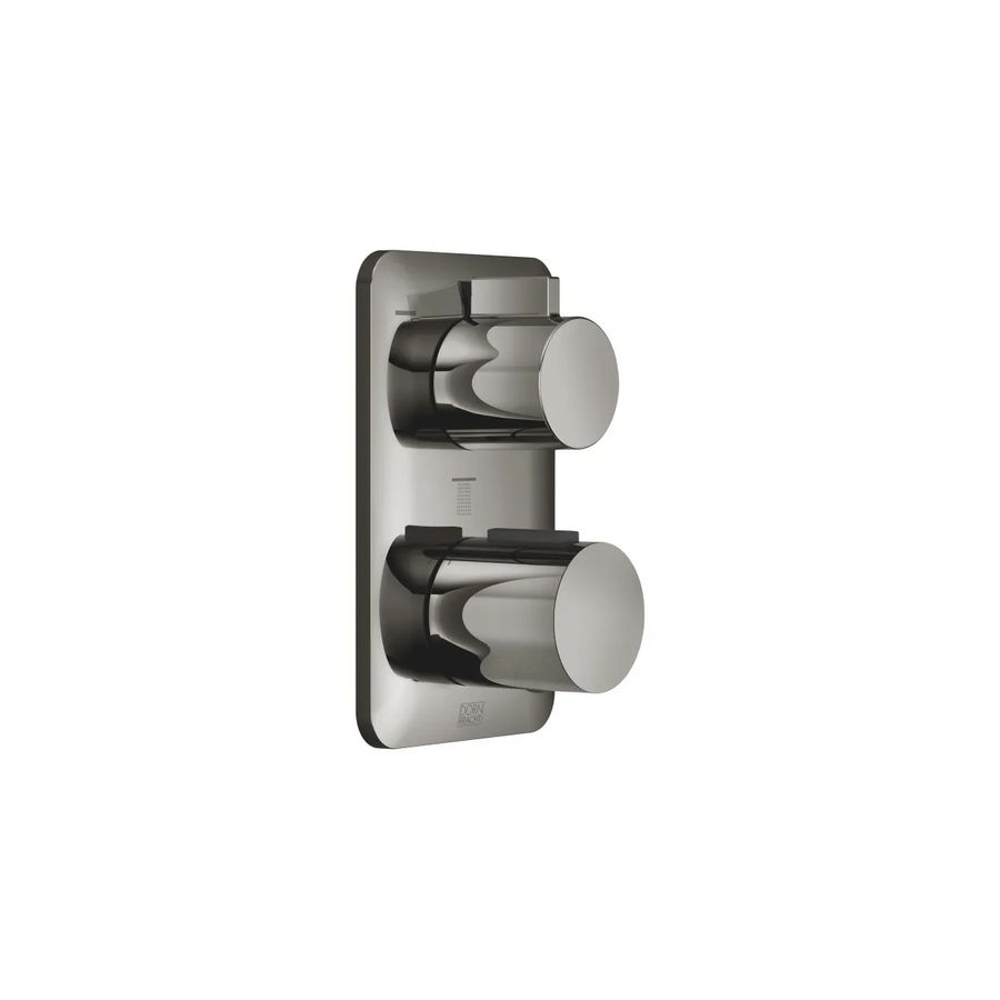 LISSÉ Inbouwthermostaat 3-weg stopkraan Dark Chrome