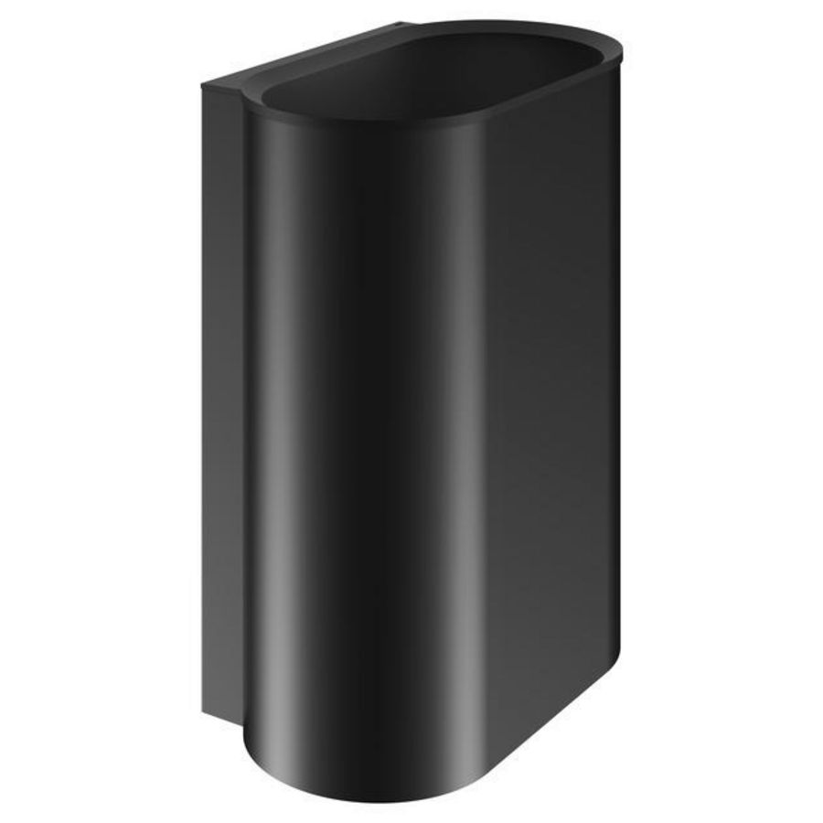 Afvalbak wandhangend Inhoud: 30 l zwart mat