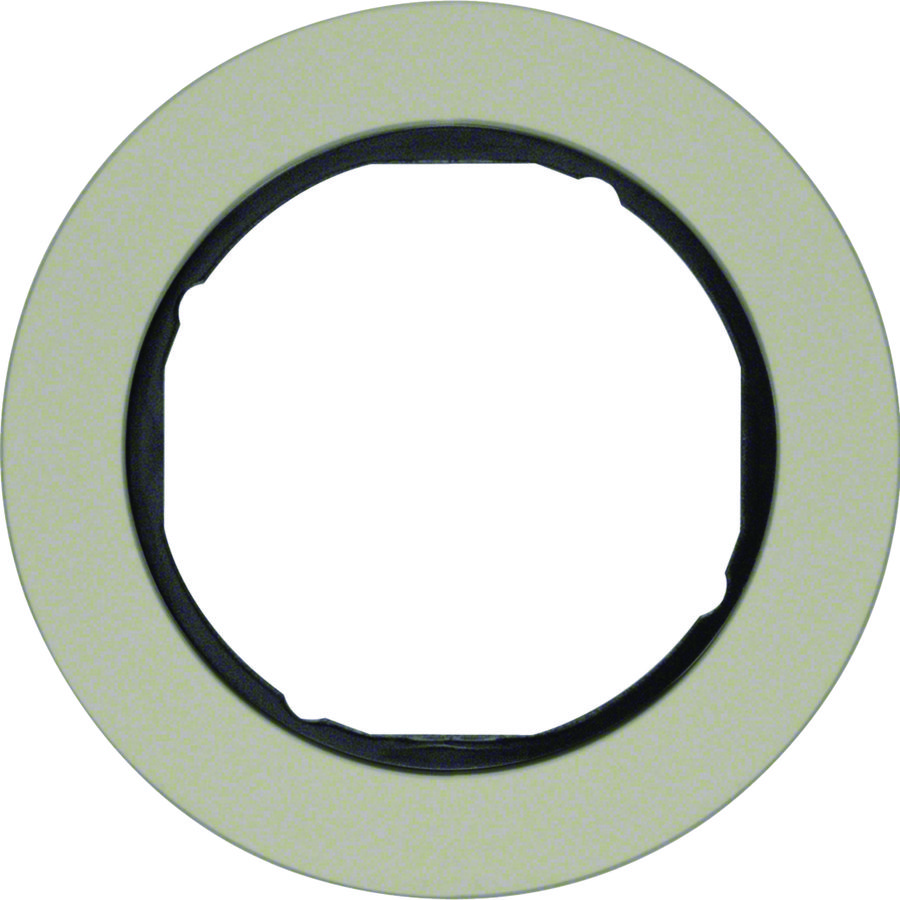 Afdekraam 1-v Serie R.classic edelstaal/zwart