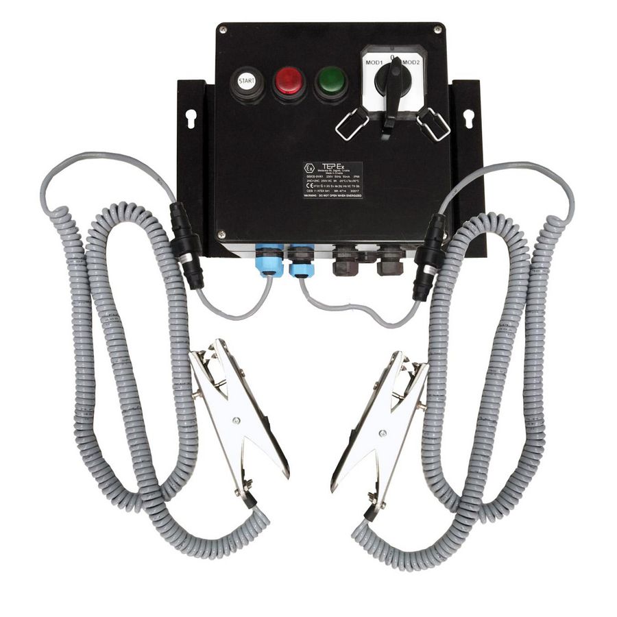 ATEX Aardingsunit zone 1/21 24V met 2 x 10 meter kabel