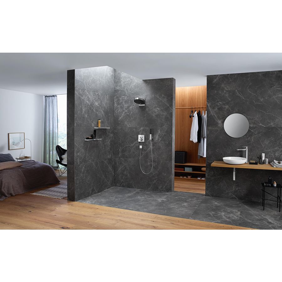 Porter E wandhalter handdouche chroom
