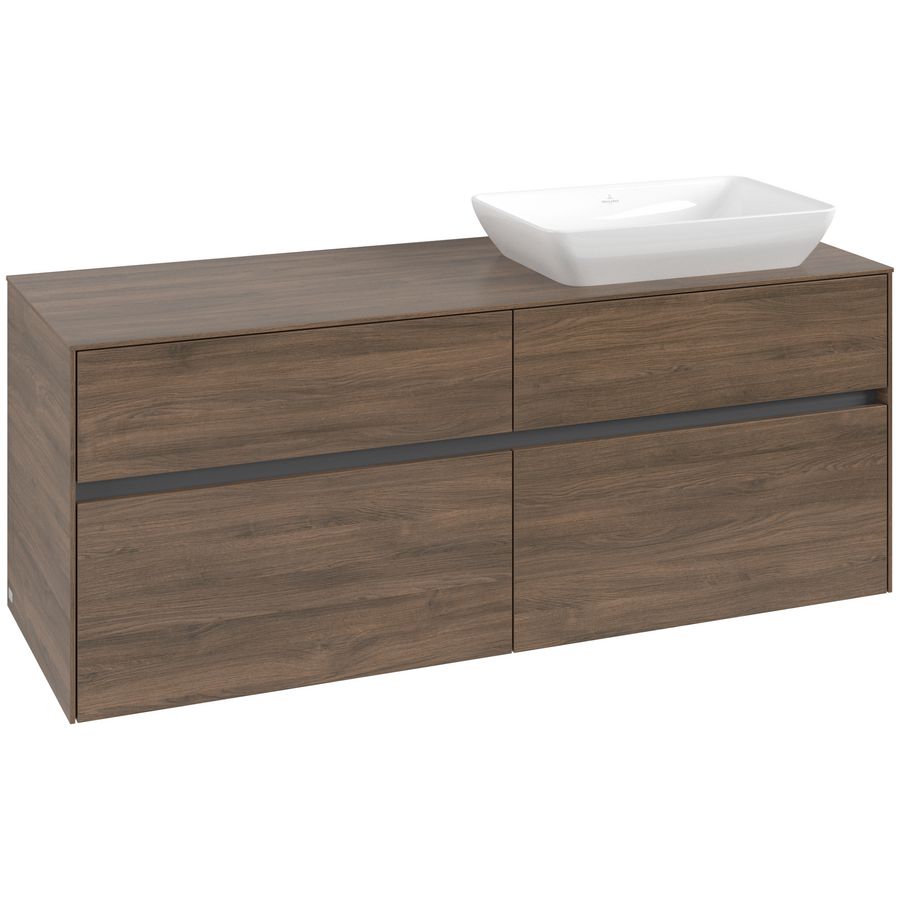 Wastafelonderkast Collaro 1400x548x500mm Ariz.Oak C11800VH