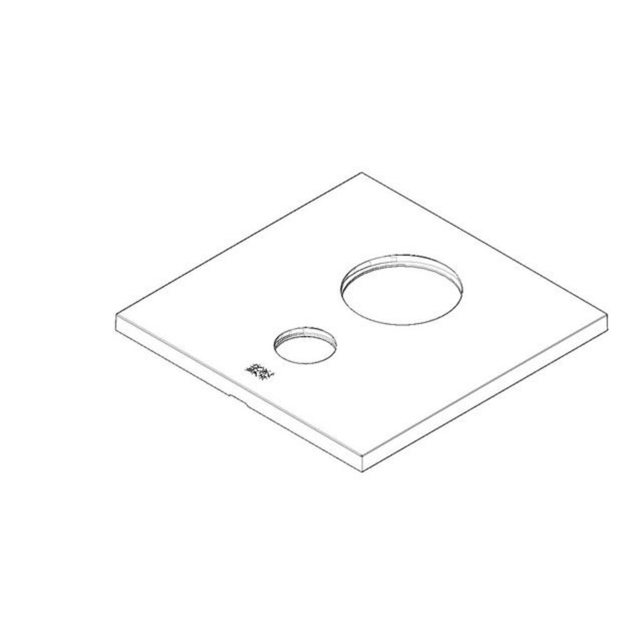 XSTREAM Rozet 154x154x9,5mm chr 091102131-00