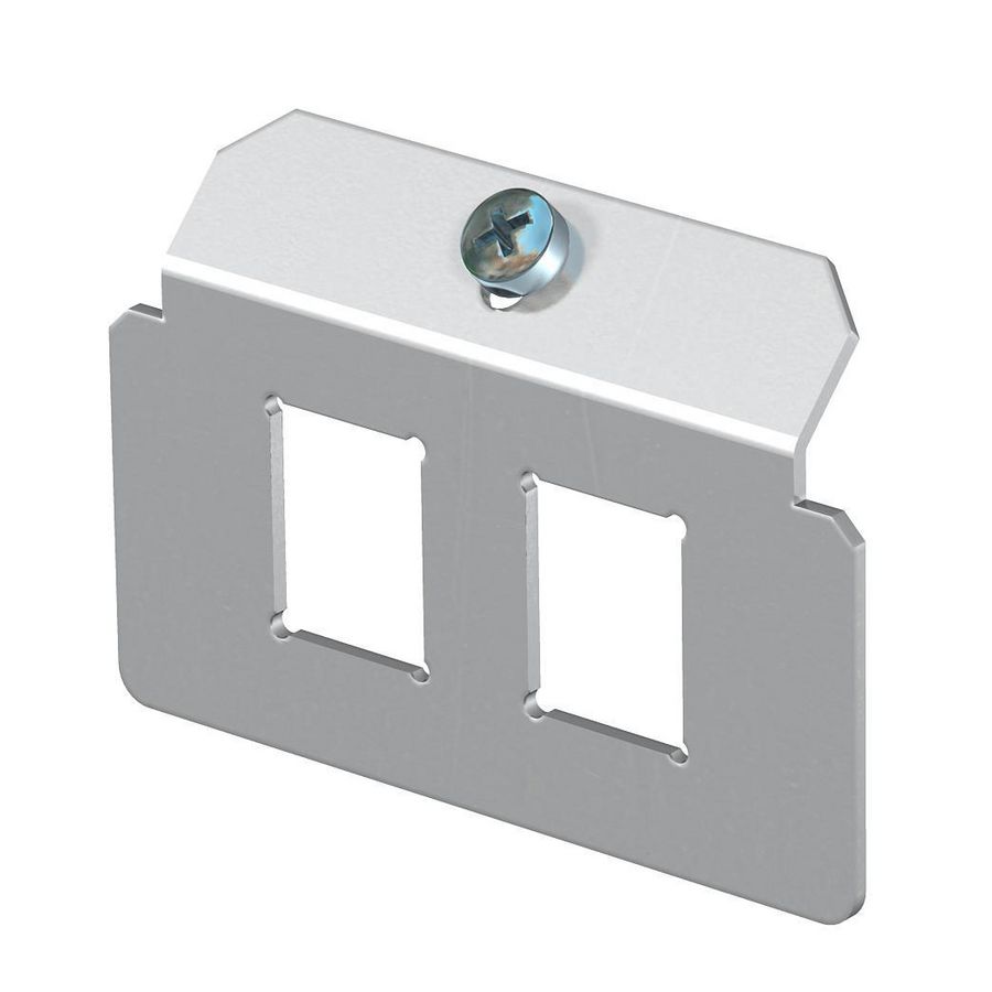 Dragerplaat 2 x gatenpatroon type C rvs A2 1.4301