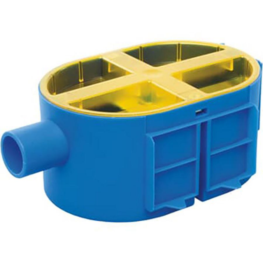 Inbouwdoos tbv dubbele wandcontactdoos 50mm 1x16mm
