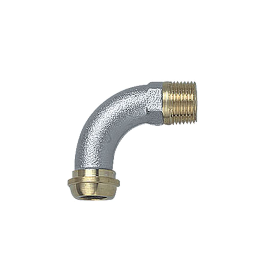 Radiatorbocht  3/8" x conisch chroom