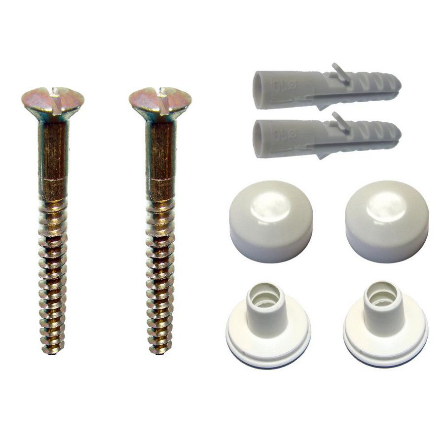 WC-set Behoe 2MF 6x100 LK ms Wit m. pluggen VVE=100