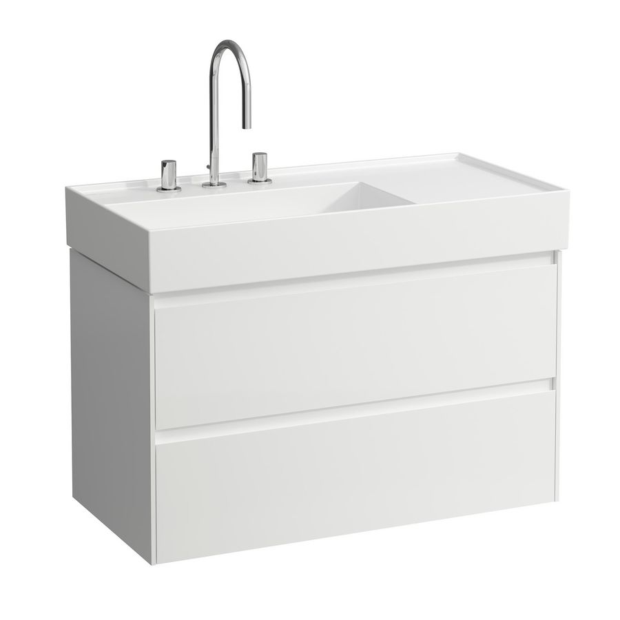 Lani badmeubel 900 2 lade icm Kartell wastafel 810338 wit