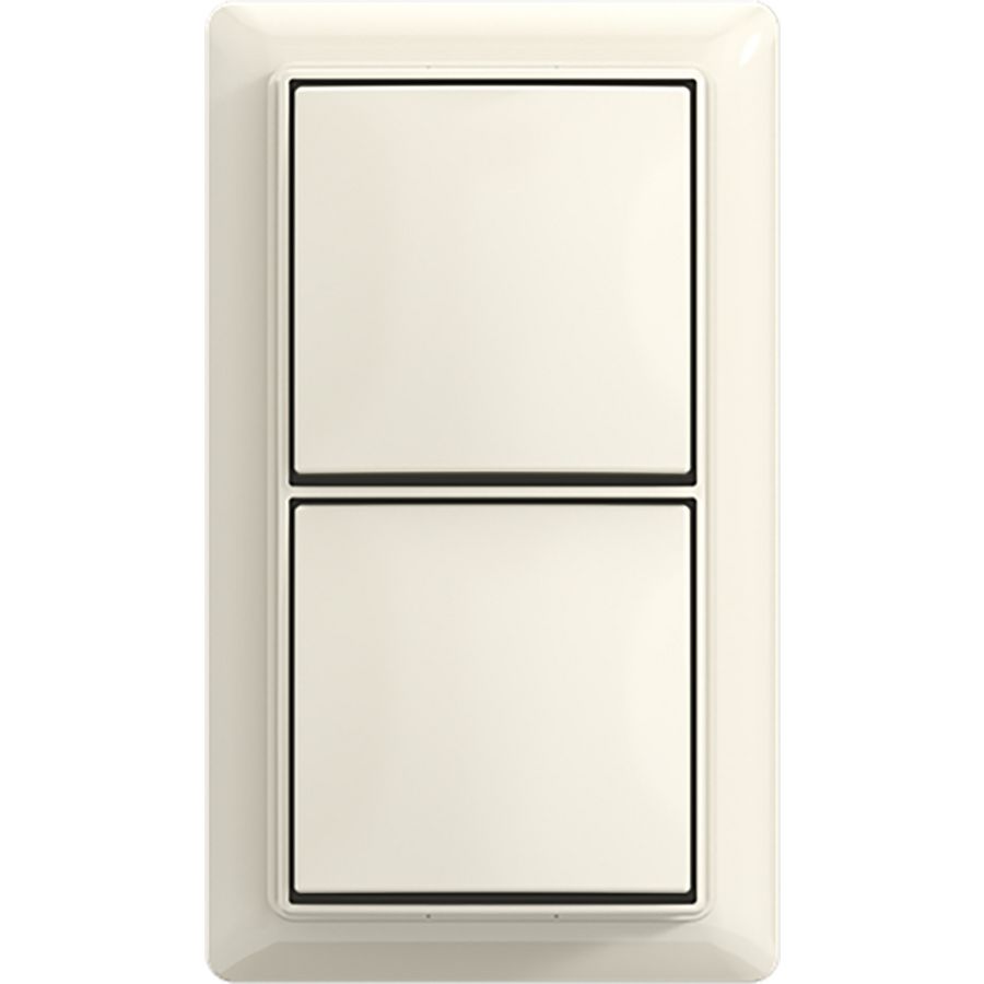 Opbouw wipschakelaar/wipschakelaar met montageplaat 10AX 250V~ balance AP+ wit