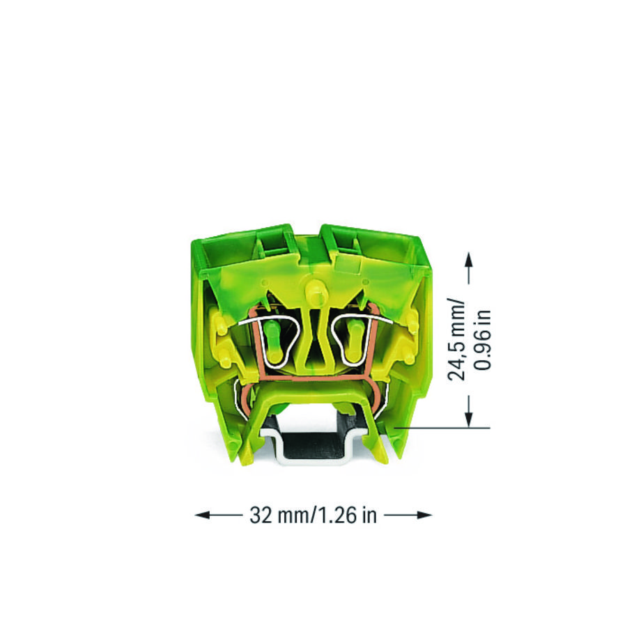 4-draads MINI-rijgklem 2,5mm² Ex e II 264-727/999-950VVE=100