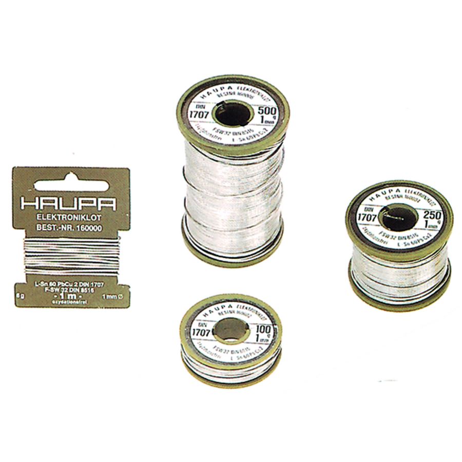 Soldeerdraad S-Sn99Cu1 3,5 % 1mm 100g loodvrij